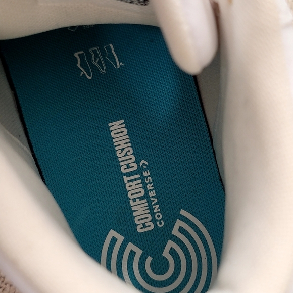 Converse Rival Mid White Deep Burgundy Star Chevron Retro Court 7.5 Unisex - Picture 12 of 16